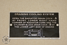 Data Plate DRAIN COOLING Dodge WC