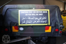 Kunststoffschild STAY BACK 100 cm x 49,7 cm