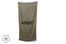 Badetuch Handtuch Aufdruck -ARMY-  oliv 75 x 150 cm