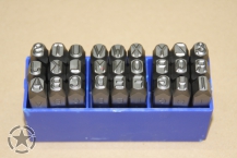 Einschlagbuchstaben-Satz 27 tlg.     ( 8x 8 mm)