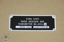 Plate RADIO BC659 ( PVC )