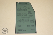 Typenschild M998  (Beifahrer)