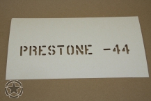 Schriftschablone PRESTONE -44 (1 Inch)