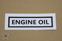 Autocollant  ENGINE OIL