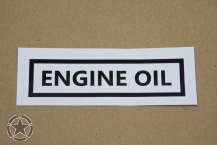 Aufkleber ENGINE OIL