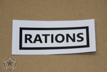 Sticker     RATIONS