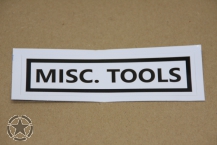 Sticker MISC. TOOLS