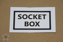 Sticker SOCKET BOX