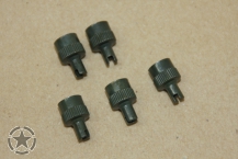 Ventilkappen Set 5 Stück Olive drab