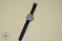 Wrist Watch US-Style S Steel IP black Mil-Tec