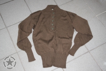 US Army Pullover Button Wool Sweater Men's