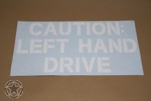 Sticker  LEFT HAND DRIVE