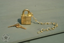 US Army Schloß mit Kette