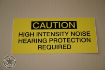 Autocollant Hearing Protection 110mm x 51mm