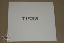 Schriftschablone 1/2 