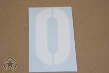 Aufkleber # 0  Schrifthöhe 10,2 cm