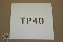 Stencil TP40 1 Inch