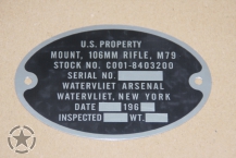 Data Plate Mount 106mm,M79