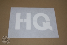 Sticker # HQ font height   10,2 cm