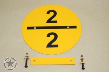 Lastenklassenschild am Kühlergrill   2/2