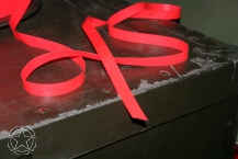 US Army Signalband red 12 mm breit