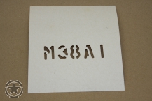 Stencil  M38A1, 1 Inch