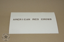 Schriftschablone American Red Cross 1/2 Inch