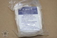 H & H COMPRESSED GAUZE STERILE 6 PLY COTTON