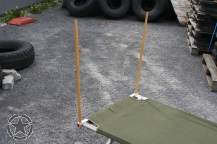 Holzstangen für das Army Feldbett Moskitonetz - us-army-military-shop