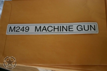 Autocollant M249 Machine GUN