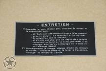 Aufkleber Luftfilter M201 Hotchkiss