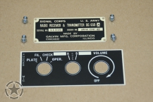 PLAQUE POSTE RADIO BC-659-A EARLY