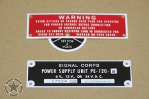 DATA PLATES RADIO BOX PE-120-B  (PVC)