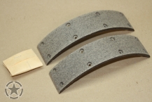 Willys Jeep CJ2A,CJ3A,CJ3B Handbremsbeläge mit Nieten