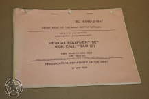 SC 6545-8-M47 MEDICAL EQUIPMENT SET SICK CALL FIELD (2)