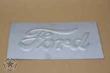 BARE STAMPED “FORD” REAR PANEL PLATE
