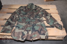 M-65 US Army Coat Cold Weather Field Woodland Camo small long