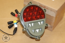 LED Rear  Complete, Green Bucket, Red Lens