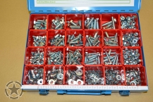 Schraubensortiment 800 Teile UNF verzinkt Grade  8.8