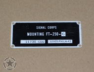 Plate Funkgerät FT-250 (PVC)