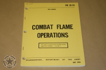 FM 20-33 Combat Flame Operations 1970 Vietnam