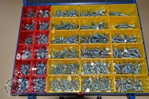 Schraubensortiment 1550 Teile UNC verzinkt Grade 5