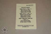 M151 TM 9-2320-218-10 1/4 Ton Operators Manual Ford Mutt M151