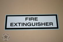 Autocollant Fire Extinguisher 146mmx44mm