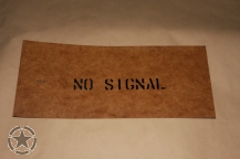 Schriftschablone NO SIGNAL 1 Inch