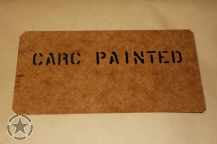 Stencil CARC PAINTED 1 Inch