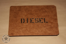 Schriftschablone Diesel 1 Inch