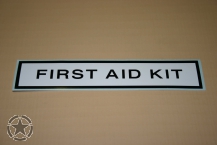 Autocollant First Aid Kit  160mmx33mm