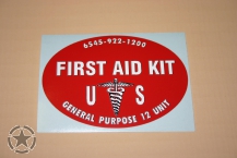 Autocollant First Aid Kit 93mmx67mm
