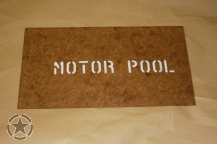 Schriftschablone MOTOR POOL 1 Inch